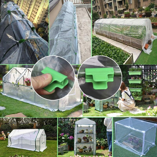 48 pcs Garden Hose Clips, Garden Shed Film Accessories, 16Mm Outer Diameter, Plant Stakes, Greenhouse Plastic V1188-MS-227-1850