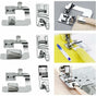 6 pcs Sewing Machine Presser Foot Hemmer Foot Sewing 4/8 6/8/8In ROlled Hem Foot 3/4/6Mm Foot V1188-MS-227-1857