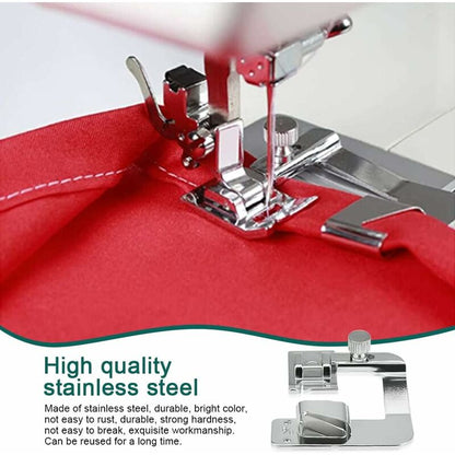 6 pcs Sewing Machine Presser Foot Hemmer Foot Sewing 4/8 6/8/8In ROlled Hem Foot 3/4/6Mm Foot V1188-MS-227-1857