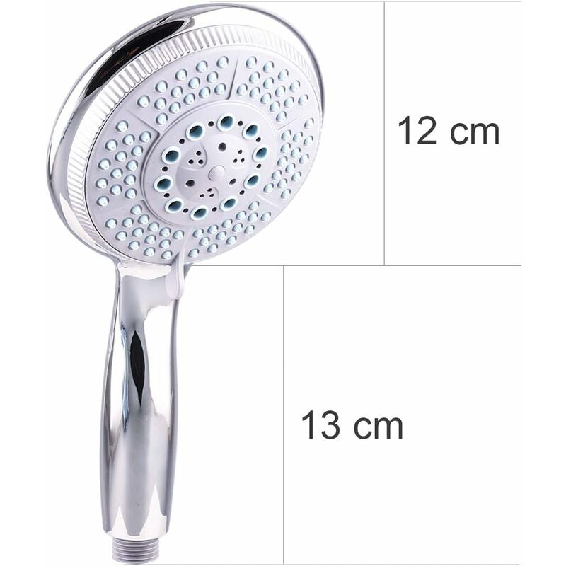 High Pressure Shower Head With 5 Adjustable Powerful Spray Modes, Universal Replacement Shower Head For V1188-MS-227-1859