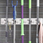 Wall Mounted Broom Holder With 5 Slots And 6 Hooks/Wall Mounted Broom Holder For Bathroom, Kitchen Or Garage V1188-MS-227-1863