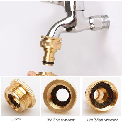 2-Way Y-Distributor With 3/4" Brass Quick Connect For Irrigation Tool Connection V1188-MS-227-1865