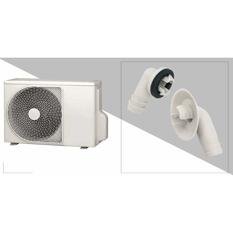 Air Conditioner Drain Hose Connector Elbow Fitting With Rubber Ring For Split Units And Window Units Ac 3/5 V1188-MS-227-1873