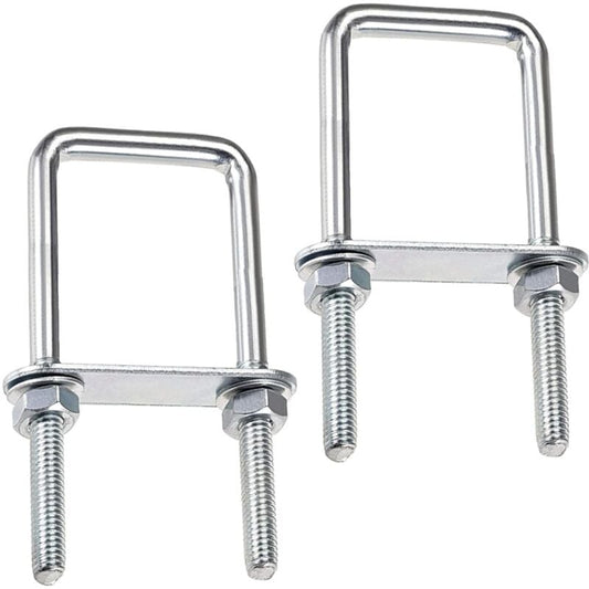 Square U-Bolts, 60X120Mm Stainless Steel U-Bolts, M8 U-Bolt With Frame Plate Nut And Washer, M8 U-Bolt For V1188-MS-227-1874
