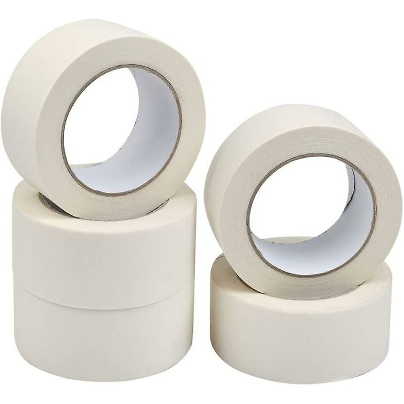 5 ROlls Masking Tape Adhesive Paint Masking Tape Multi-Purpose Strong Sticky Tape For Painting, Industry, V1188-MS-227-1877