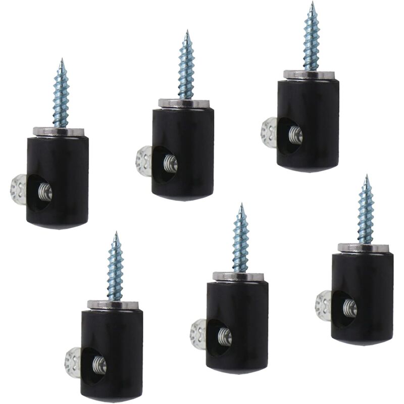 Chandelier Lighting Hook, 6 pcs Hanging Lighting Hooks For Chandelier Ceiling Lights Cable (Black) V1188-MS-227-1883