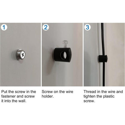 Chandelier Lighting Hook, 6 pcs Hanging Lighting Hooks For Chandelier Ceiling Lights Cable (Black) V1188-MS-227-1883