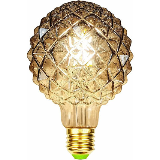 Retro LED Filament Edison Bulbs 4W Smoke Glass 220/240V E27 Crystal Decorative Light Bulbs Art Deco G95 V1188-MS-227-1889