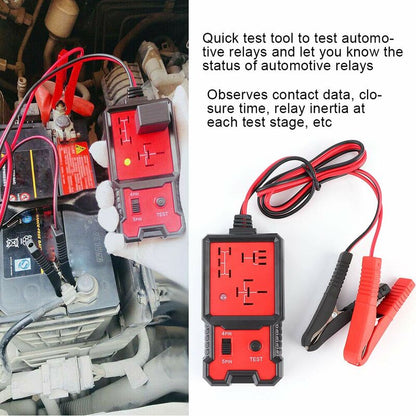Automotive Relay Tester, 12V Electronic Automotive Relay Tester Auto Car Diagnostic Battery Checker Tool V1188-MS-227-1894