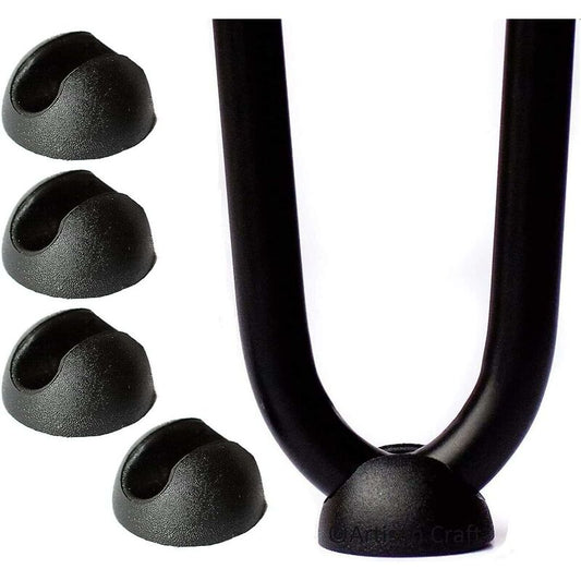 10 pcs Silicone Hairpin Furniture Leg Protectors - Black (10Mm) V1188-MS-227-1902