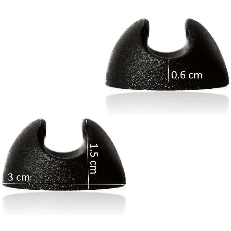 10 pcs Silicone Hairpin Furniture Leg Protectors - Black (10Mm) V1188-MS-227-1902