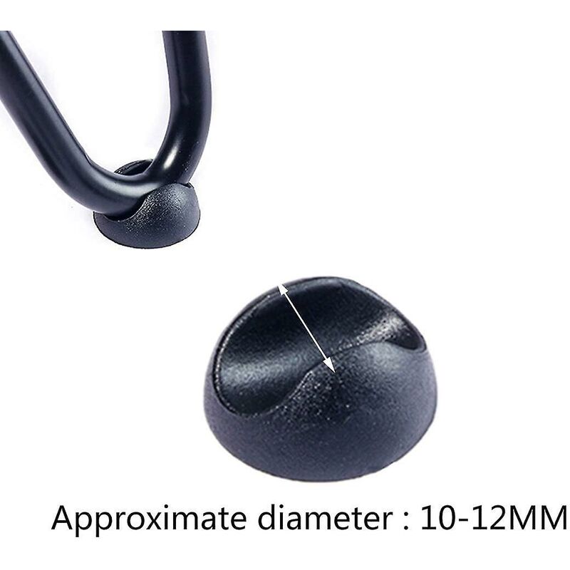 10 pcs Silicone Hairpin Furniture Leg Protectors - Black (10Mm) V1188-MS-227-1902