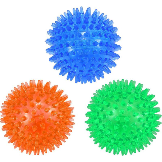 3 Pack Squeaky Dog Balls, Dog Chew Ball, Floating Pool Toy, Puppy Throwing Toy, Chew Toy For Boredom V1188-MS-227-1903