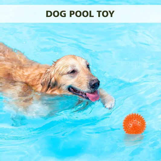 3 Pack Squeaky Dog Balls, Dog Chew Ball, Floating Pool Toy, Puppy Throwing Toy, Chew Toy For Boredom V1188-MS-227-1903