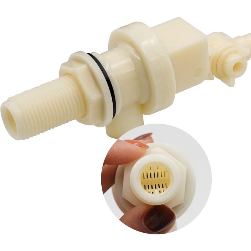 pcs 1/2 Inch Float Ball Valve For Waterer 1.27Cm Automatic Shut Off Fill Ball Valve For Cattle Waterer Tank V1188-MS-227-1904