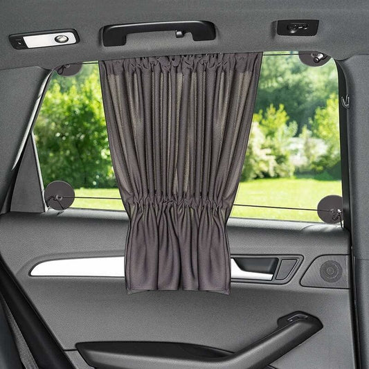 Baby Car Sun Shade 65 X 50 Cm - Car Curtain With Suction Cup - Uv Protection - Ideal For Large Side Windows - V1188-MS-227-1907