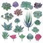 18 pcs Artificial Succulent Plants Flocking Potless Mini Fake Succulent Plants For Lotus Landscape Decorative V1188-MS-227-1919