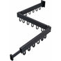 3 Tier Extendable Wall Mounted Clothes Drying Rack For Balcony And Bathroom Black Foldable Wall Mounted V1188-MS-227-1920