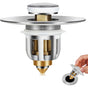 Pop-Up Sink Plug, Universal Pop Up Sink Plug With Anti-Clogging Filter, Anti-Odor Hair Filter For 26-42Mm V1188-MS-227-1928