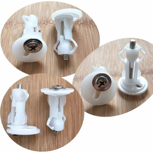 Toilet Seat Fixing,2 pcs Toilet Seat Screws Expanding Rubber Nuts Universal Toilet Seat Fittings Toilet Lid V1188-MS-227-1930