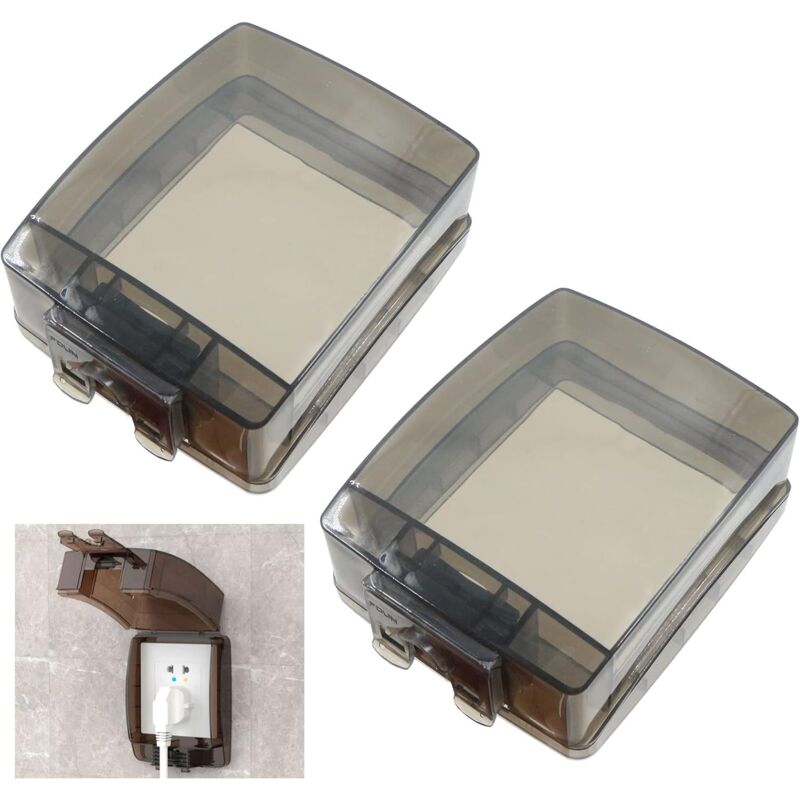 Waterproof Plastic Wall Switch Box - Hidden Water Box Cover, Power Socket Box, Universal Splash-Proof Socket V1188-MS-227-1936