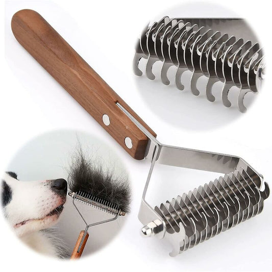 Coat King Brush For Dogs And Cats, Pet Grooming Comb Dematting Rake Significantly Reduces Shedding V1188-MS-227-1938