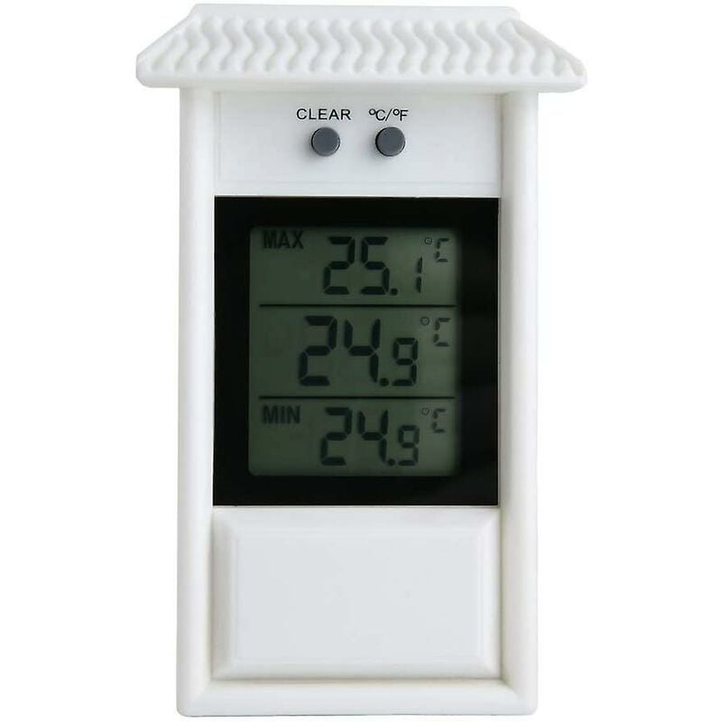 Weatherproof Digital Thermometer, Classic Design, Accurate Measurement For Indoor Or Outdoor, Suitable For V1188-MS-227-1941