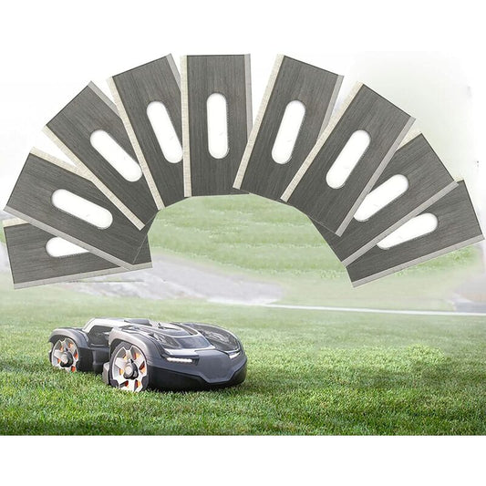 30 pcs Stainless Steel Lawn Mower Blades For Husavarna 35.8 X 18.5 X 0.65Mm (Silver) V1188-MS-227-1949