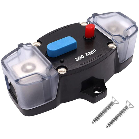 Car Fuse Holder 12V-48V Audio Fuse Protection System For Car, Rv, Boat (300A) V1188-MS-227-1950