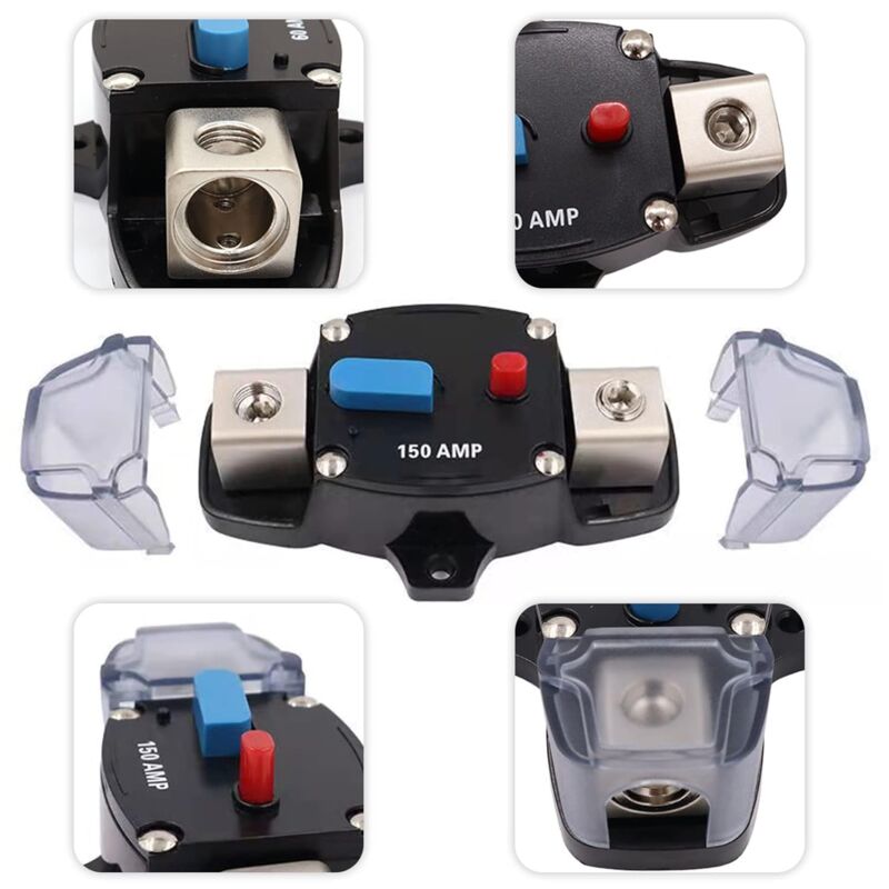 Car Fuse Holder 12V-48V Audio Fuse Protection System For Car, Rv, Boat (300A) V1188-MS-227-1950