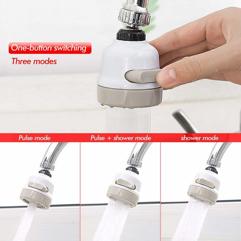 2 Pack Kitchen Faucet Aerator, Water Saving Faucet Aerator, 360 ROtation, Splash-Proof Faucet Nozzle With V1188-MS-227-1951