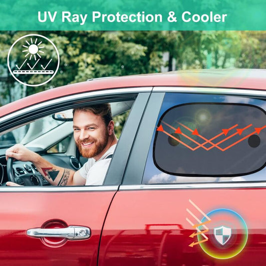 Baby Car Sun Shade, Car Window Sun Shade For Kids, Car Sun Protection Net, Uv/Heat Protection, Storage Bag V1188-MS-227-1953