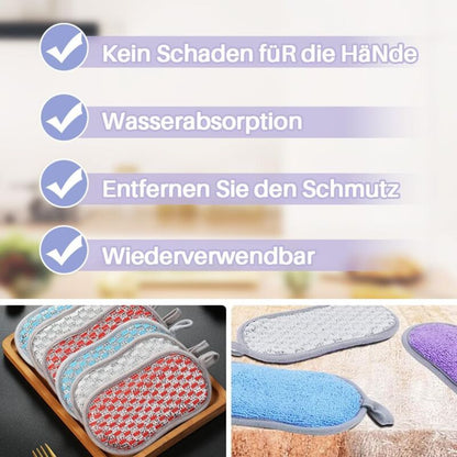 10 pcs Colorful Cleaning Sponges, Premium Non-Scratch Reusable Dishwashing Sponges For Kitchen, Bathroom, V1188-MS-227-1955