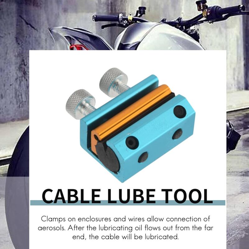 Cable Lubrication Tool For Cable Grease Lubricator Brake Line Cable Fueling Lubrication (Blue) V1188-MS-227-1960