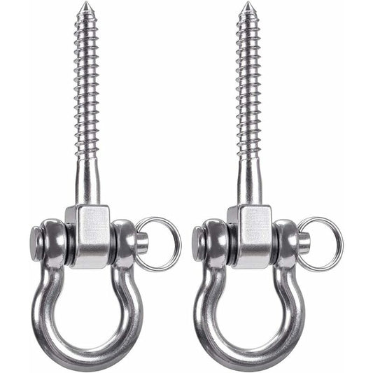 2 pcs 304 Stainless Steel Ceiling Hook, Suspension Trainer Hanging Kit For Hanging Chair, Hanging Lamp, V1188-MS-227-1967