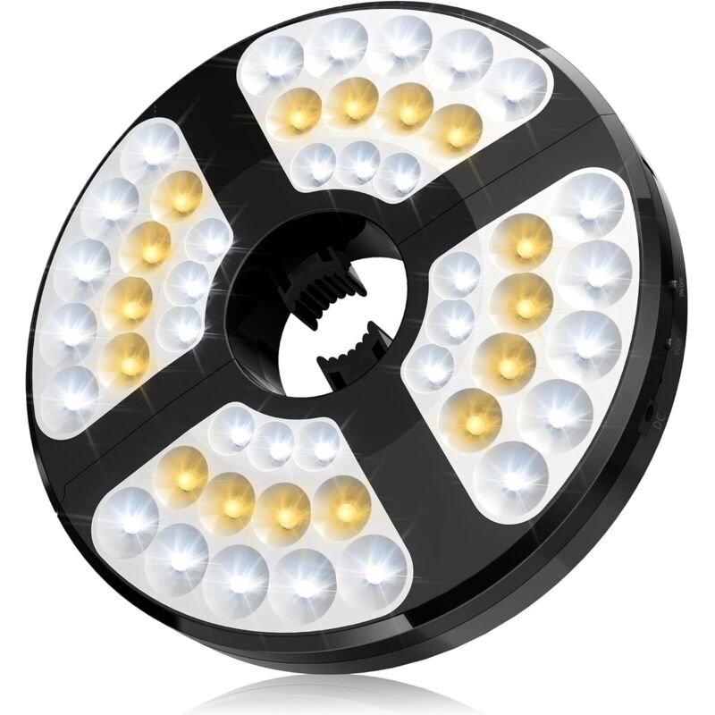 48 LED Rechargeable Umbrella Light, With 3 Lighting Modes 72 Hours Adjustable Cordless Light For Garden Patio V1188-MS-227-1968