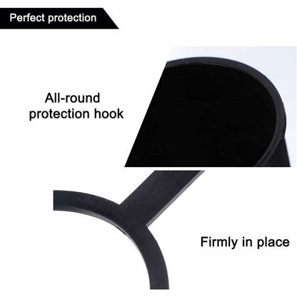 3 pcs Set Protective Caps For Trailer Hitch. Plastic - With Safety Ring - Weatherproof And Car Wash Resistant. V1188-MS-227-1970