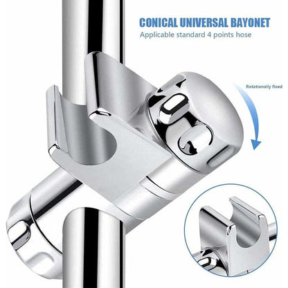 Replaceable Handheld Shower Holder, Shower Head Holder, Adjustable Bathroom Shower Clamp Fit 25Mm Shower Bar, V1188-MS-227-1971
