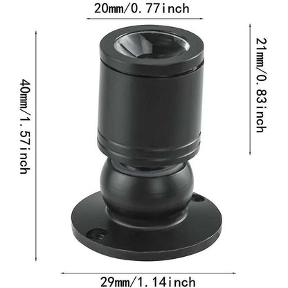10 X LED Mini Recessed Spotlights, 1Wled Mini Spotlight, With Driver, 100-265V [Energy Class A+] (Black, Cool V1188-MS-227-1973