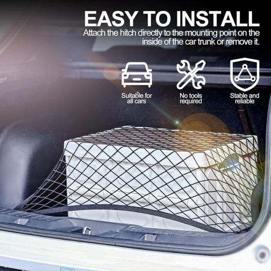 Car Trunk Storage Net Size 8060Cm Luggage Storage Net Storage Net With 6 Carabiners 4 Hooks Elastic V1188-MS-227-1977