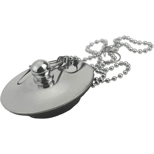 Sink Plug With Chain Rustproof Bathtub Stopper Drain Plug With Rubber Ring Bathtub Drain Cover Plug For Sink V1188-MS-227-1979