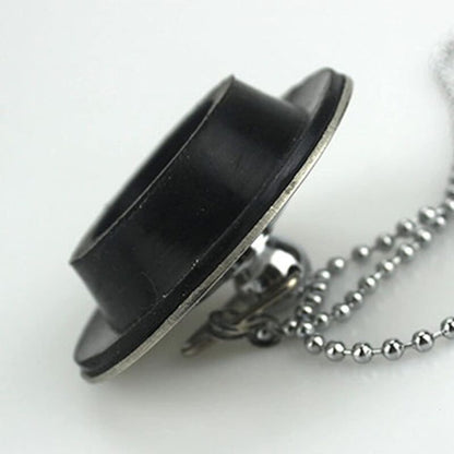 Sink Plug With Chain Rustproof Bathtub Stopper Drain Plug With Rubber Ring Bathtub Drain Cover Plug For Sink V1188-MS-227-1979