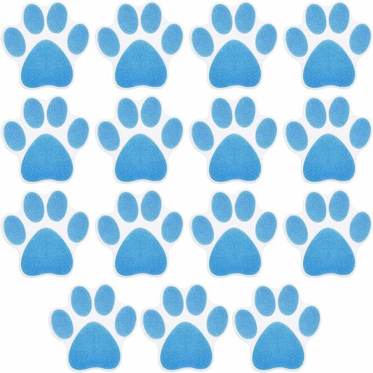 15 pcs Non-Slip Bathtub Stickers Kids Adult Shower Anti-Slip Stickers Dog Paw Waterproof Non-Slip Pads For V1188-MS-227-1980