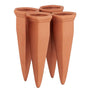 Clay Watering Cone, 4 pcs Set Watering Accessories, 1L Plastic Or Wine Bottles, Terracotta V1188-MS-227-1986