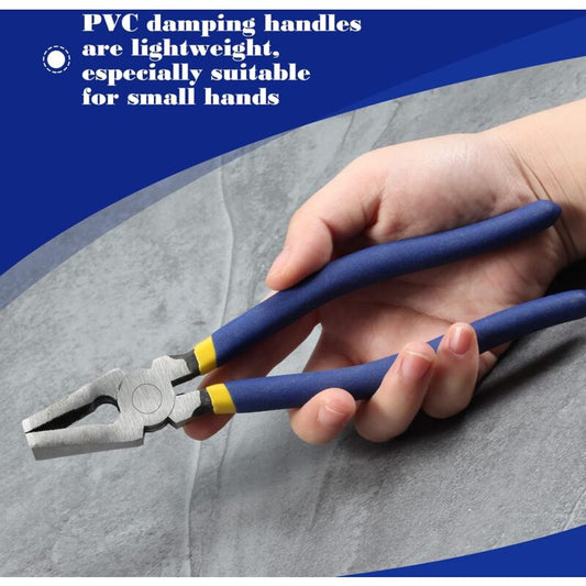 8" Flat Jaw Glass Pliers - Stained Glass Pliers - Durable Glass Breaking Tool - Heavy Duty Glass Pliers For V1188-MS-227-1995