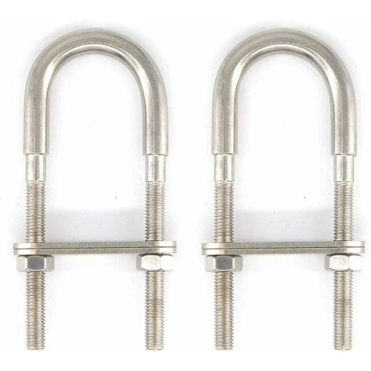 M6X90 304 Stainless Steel U Bolt (2 pcs) V1188-MS-227-1996