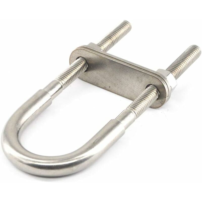 M6X90 304 Stainless Steel U Bolt (2 pcs) V1188-MS-227-1996
