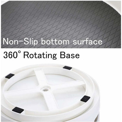 Spice Rack 30Cm Kitchen Cupboard Storage Plastic Lazy Susan, Spice Rack Spice Holder Spice Storage White V1188-MS-227-2000