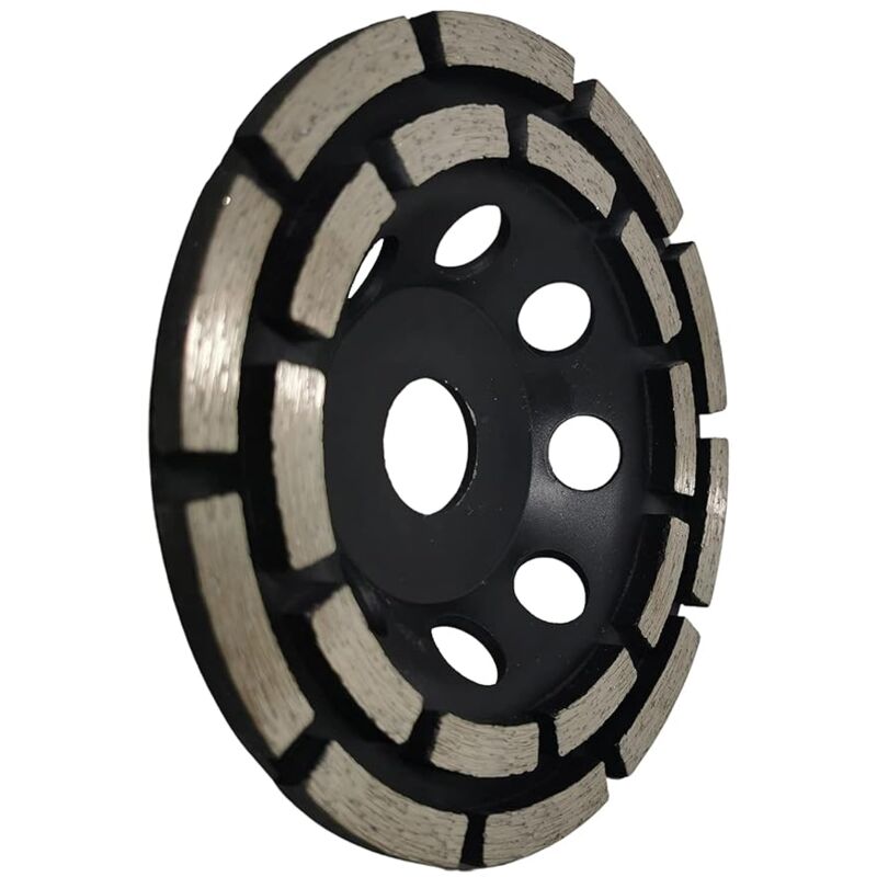 Diamond Grinding And Sanding Disc, 125Mm X 22.23Mm Double ROw Diamond Abrasive Wheel, For Grinding Screed, V1188-MS-227-2001