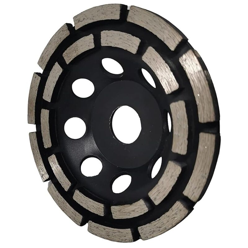 Diamond Grinding And Sanding Disc, 125Mm X 22.23Mm Double ROw Diamond Abrasive Wheel, For Grinding Screed, V1188-MS-227-2001